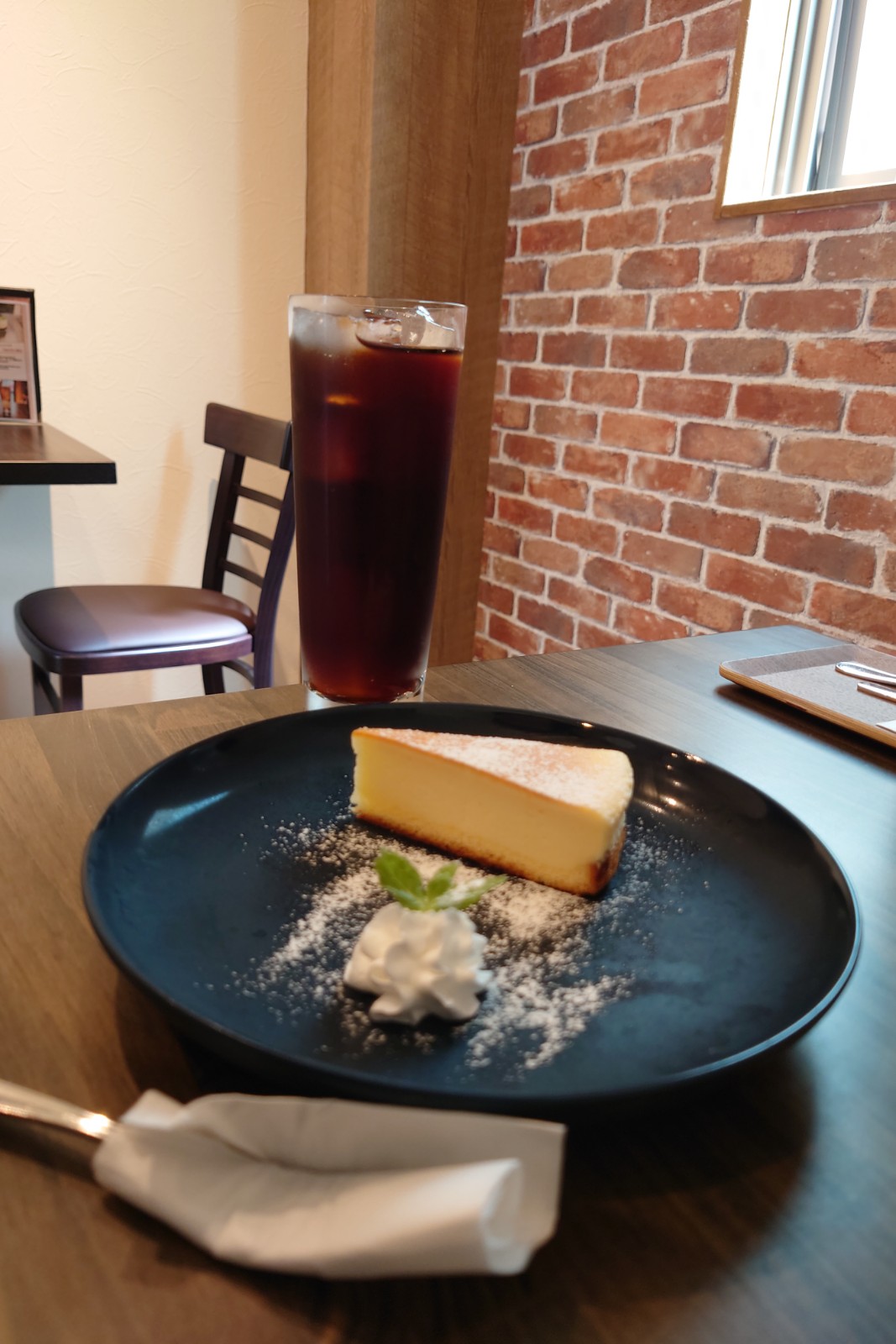 アイスコーヒー,ベイクドチーズケーキ,上板橋珈琲焙煎所