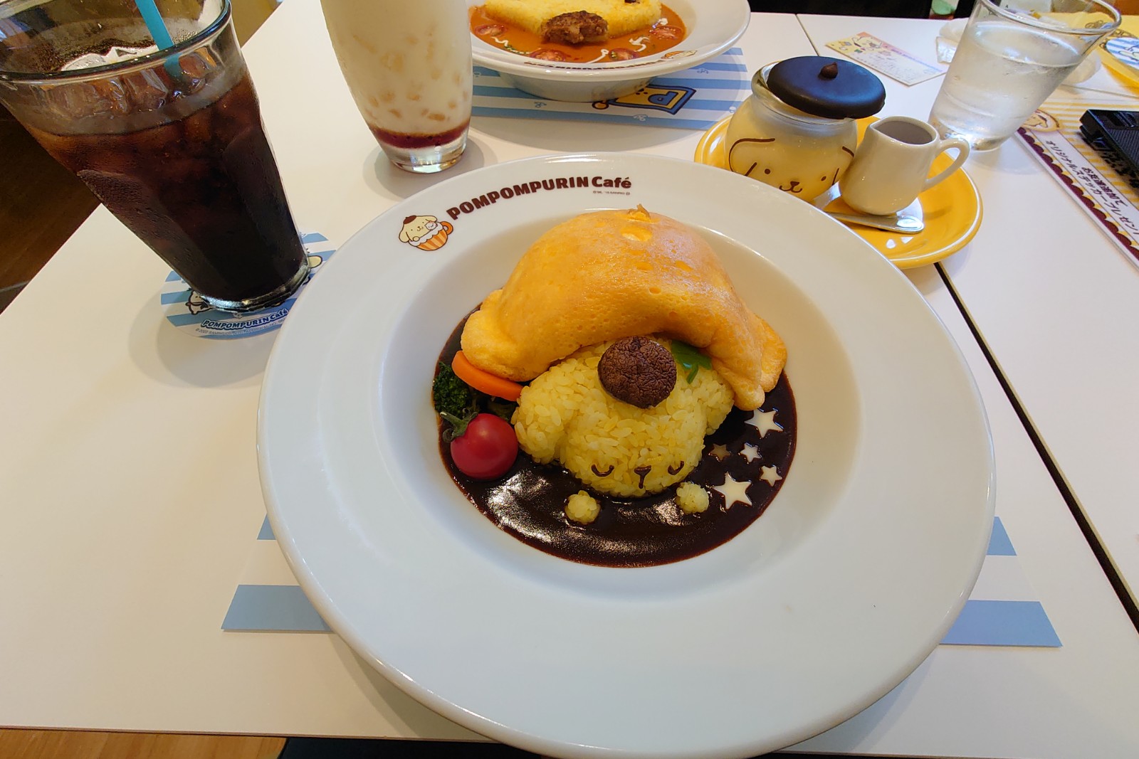 ふわふわお布団でムニャムニャzzzゆめごこち♡スフレオムライス,ポムポムプリンカフェ