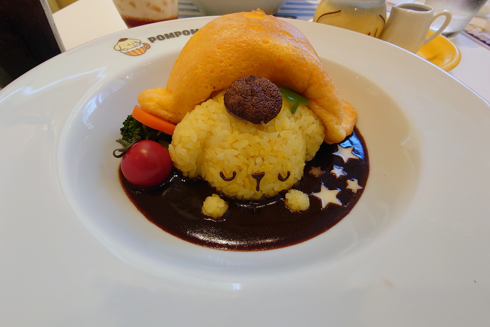 ふわふわお布団でムニャムニャzzzゆめごこち♡スフレオムライス,ポムポムプリンカフェ