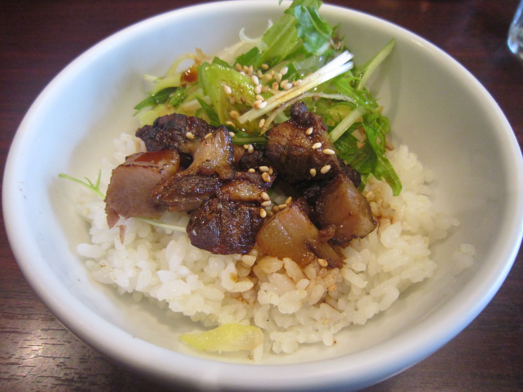 拉麺阿修羅,炙りチャーシューご飯