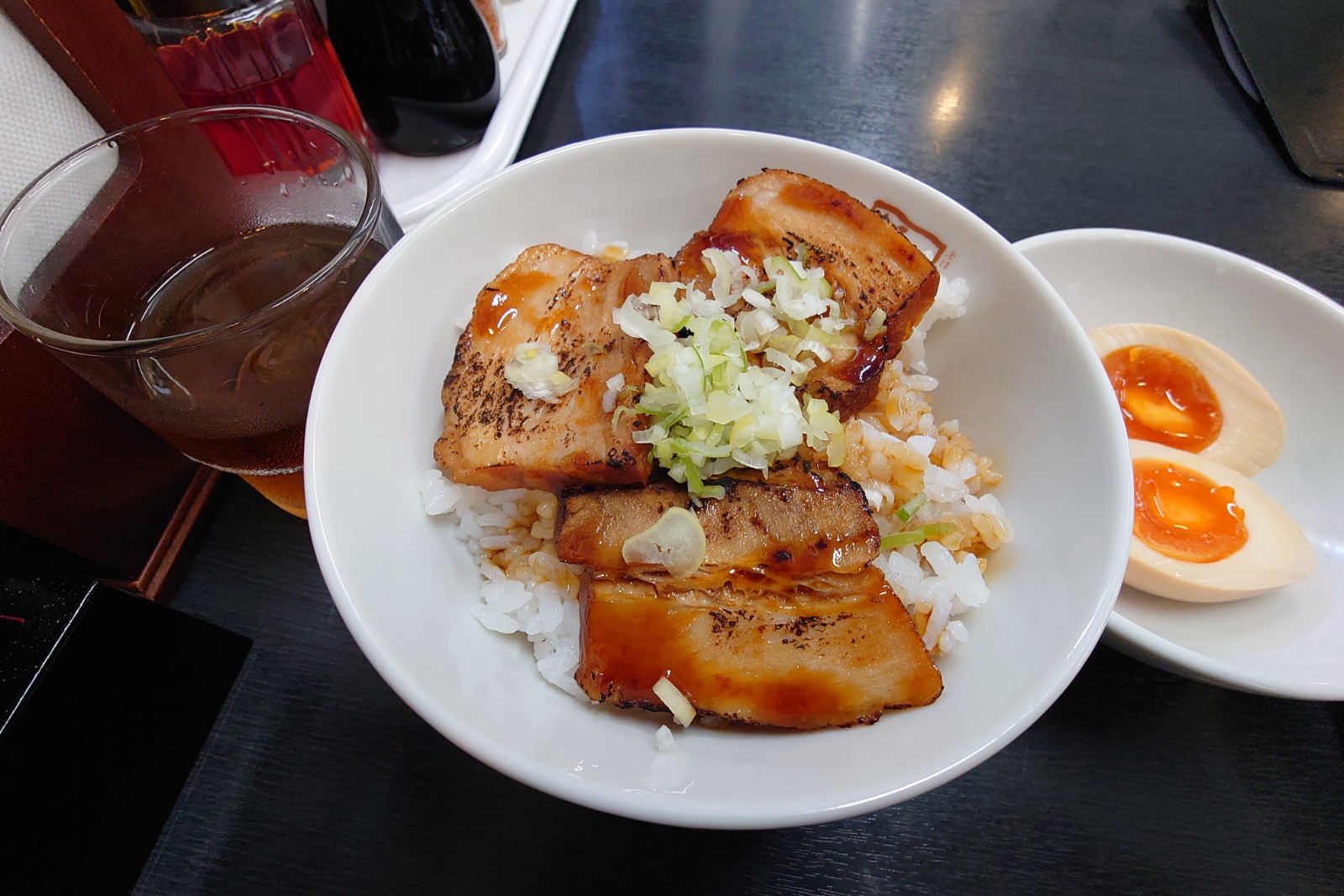 炙り焼豚ご飯セット,会津喜多方ラーメン坂内練馬店