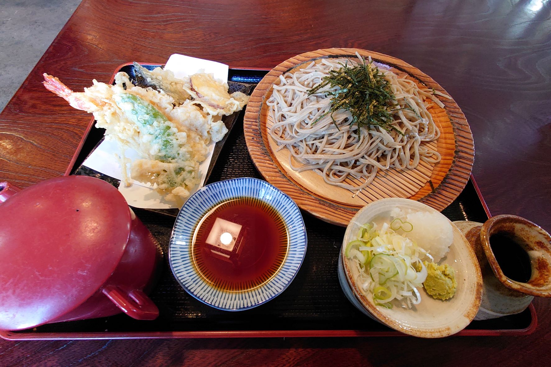 天ざるそば,蕎麦処あさぎり