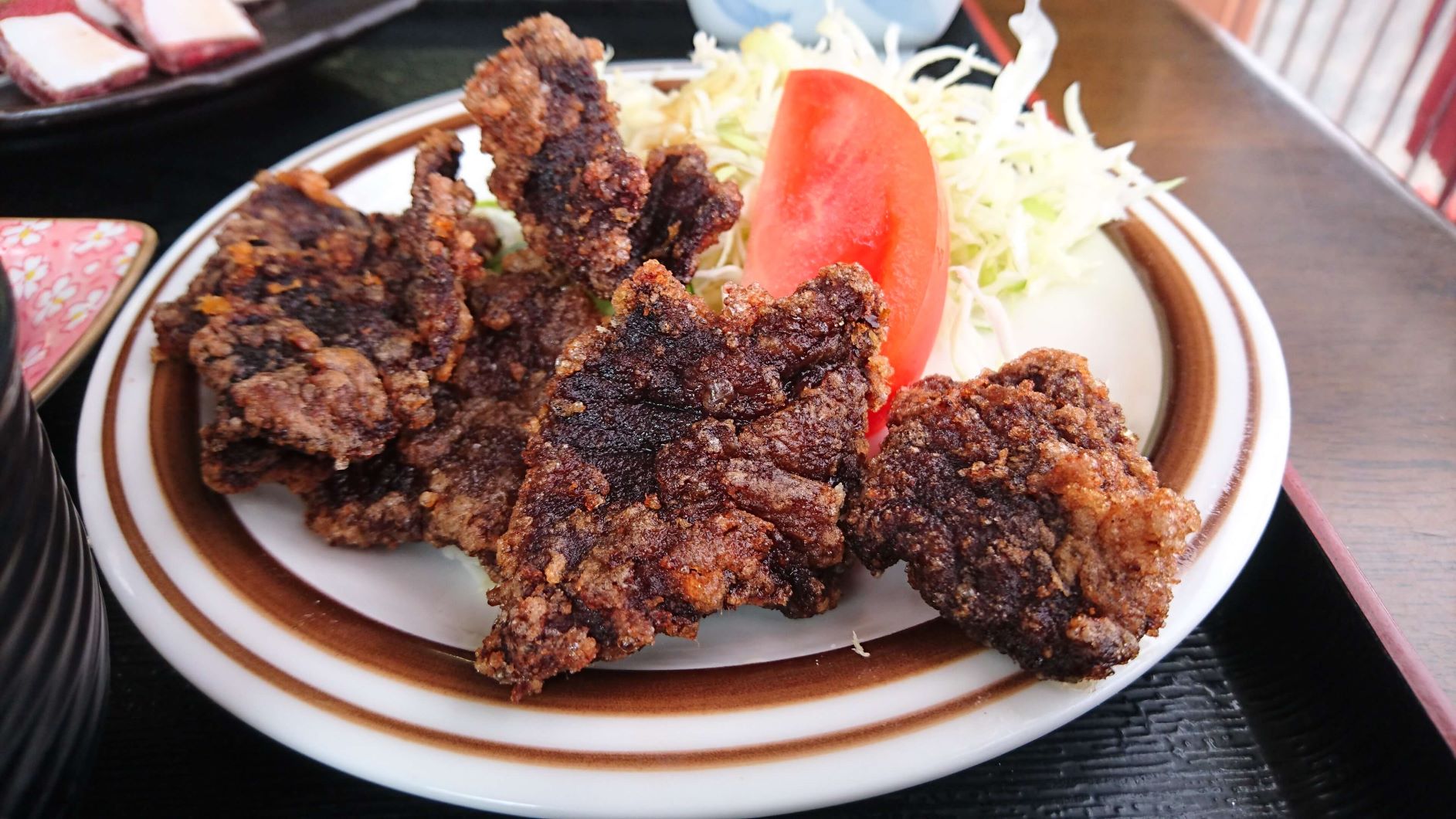 竹とんぼ,鯨の竜田揚げ