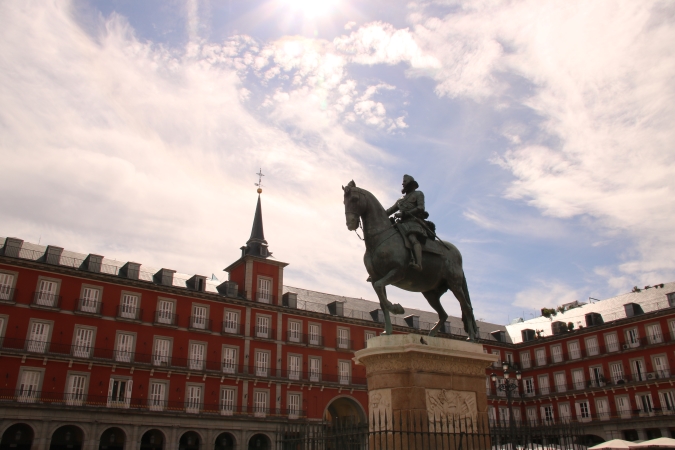 フェリペ3世騎馬像,マヨール広場,マドリード